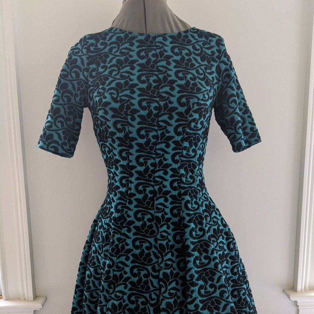 Teal Skater Dress